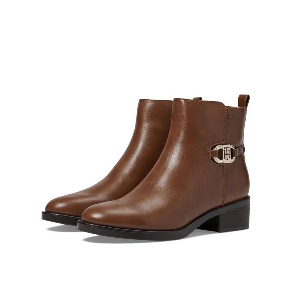 Tommy Hilfiger Womens 8 M Medium Natural Brown Imiera Booties NIB TH9